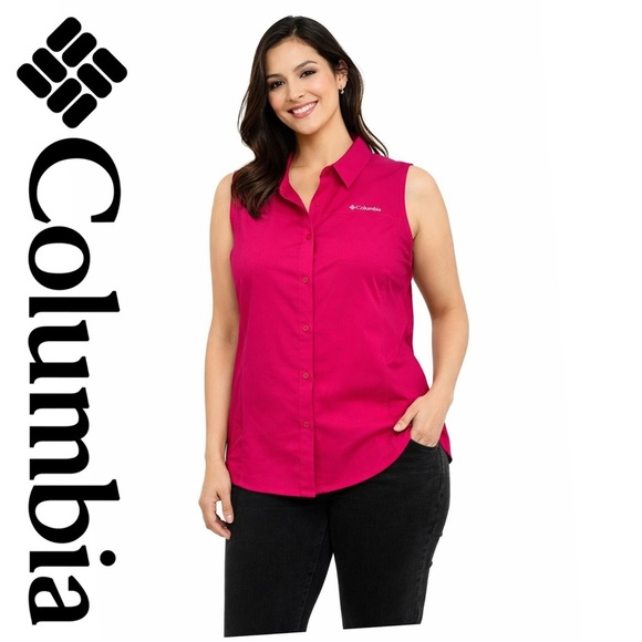 Columbia Tops - Columbia Omni-shade Sun protection sleeveless button down